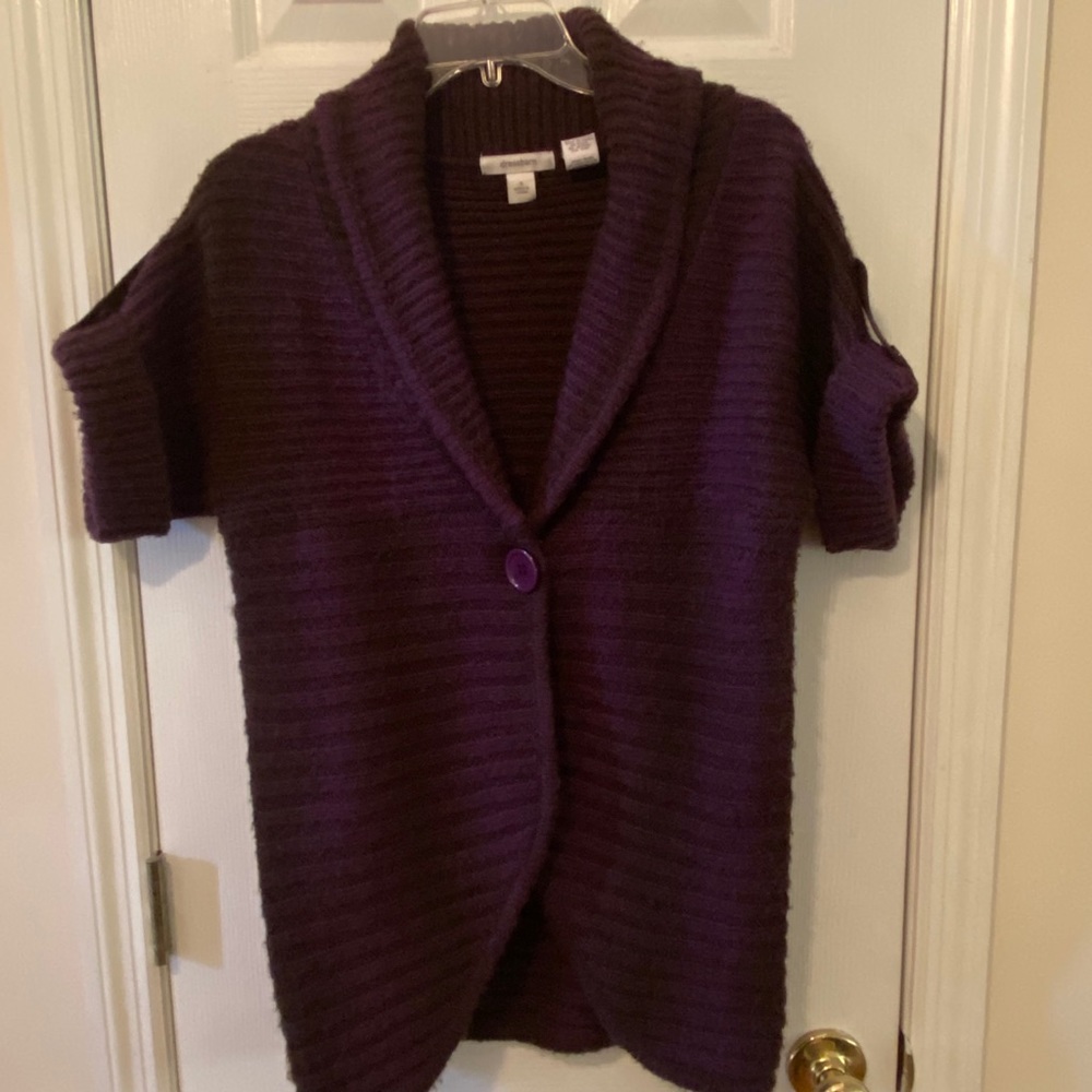 Purple Tulip Hem Cardigan